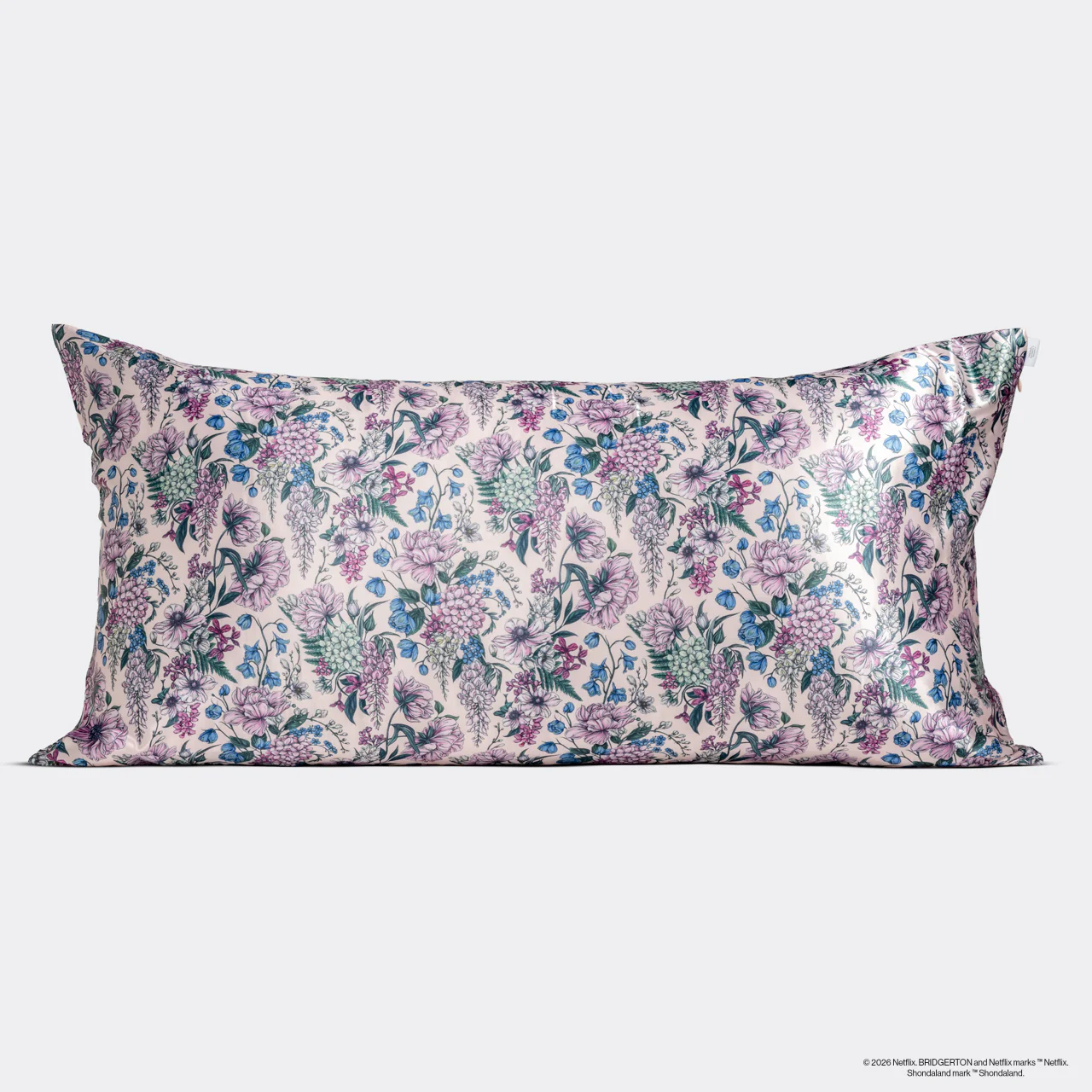 Bridgerton x Kitsch Satin Pillowcase in Wisteria - King - Image 2