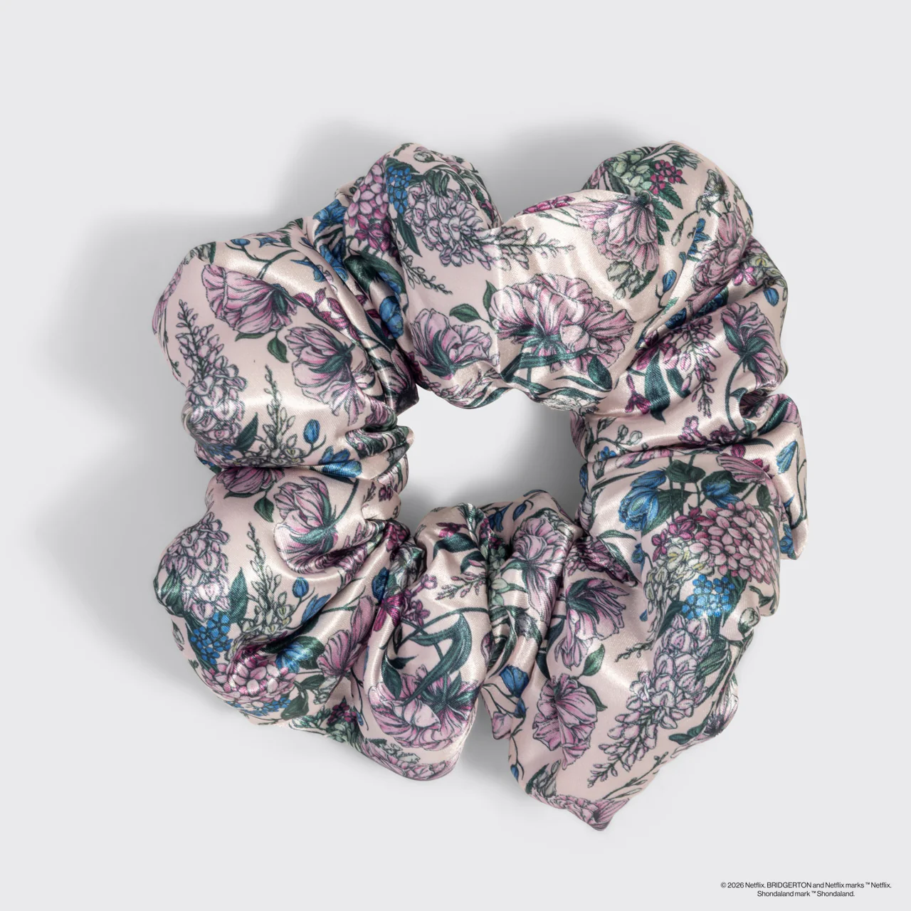 Bridgerton x Kitsch Satin Pillow Scrunchies® in Toile in Bloom - Image 5