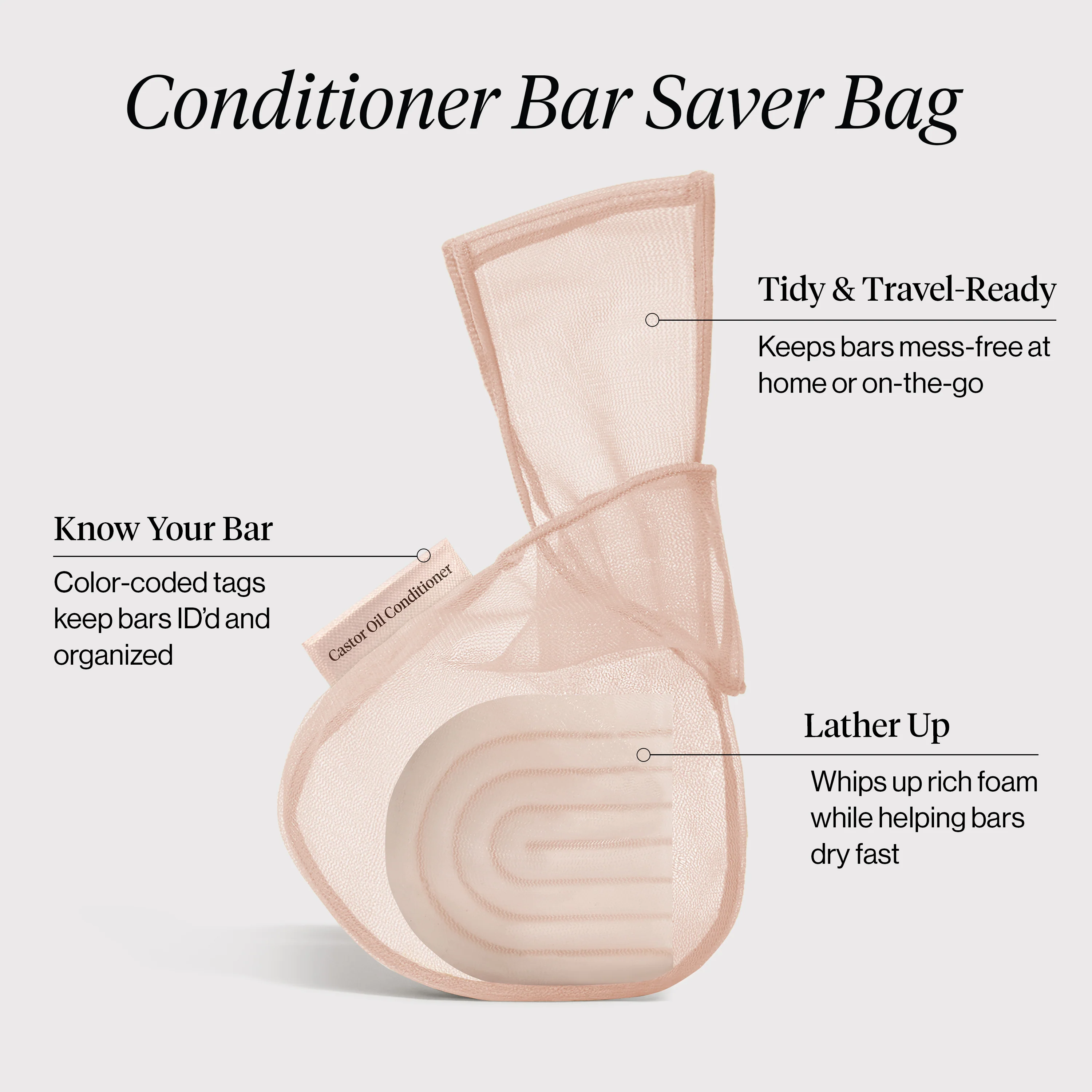 Kitsch Bar Saver Bag - CASTOR OIL Conditioner - Image 2