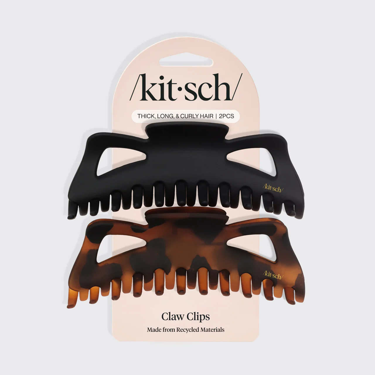 Black & Tort Classic Claw Clips 2pc Set - Jumbo - Image 4