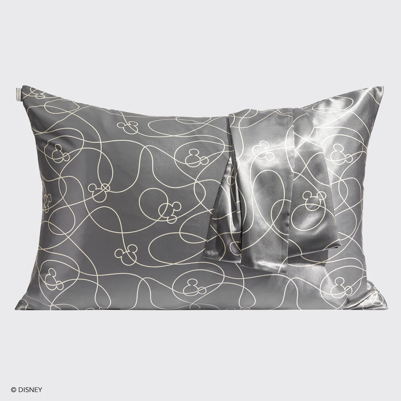 Kitsch x Mickey and Minnie Satin Pillowcase in Mickey Maze - Image 4
