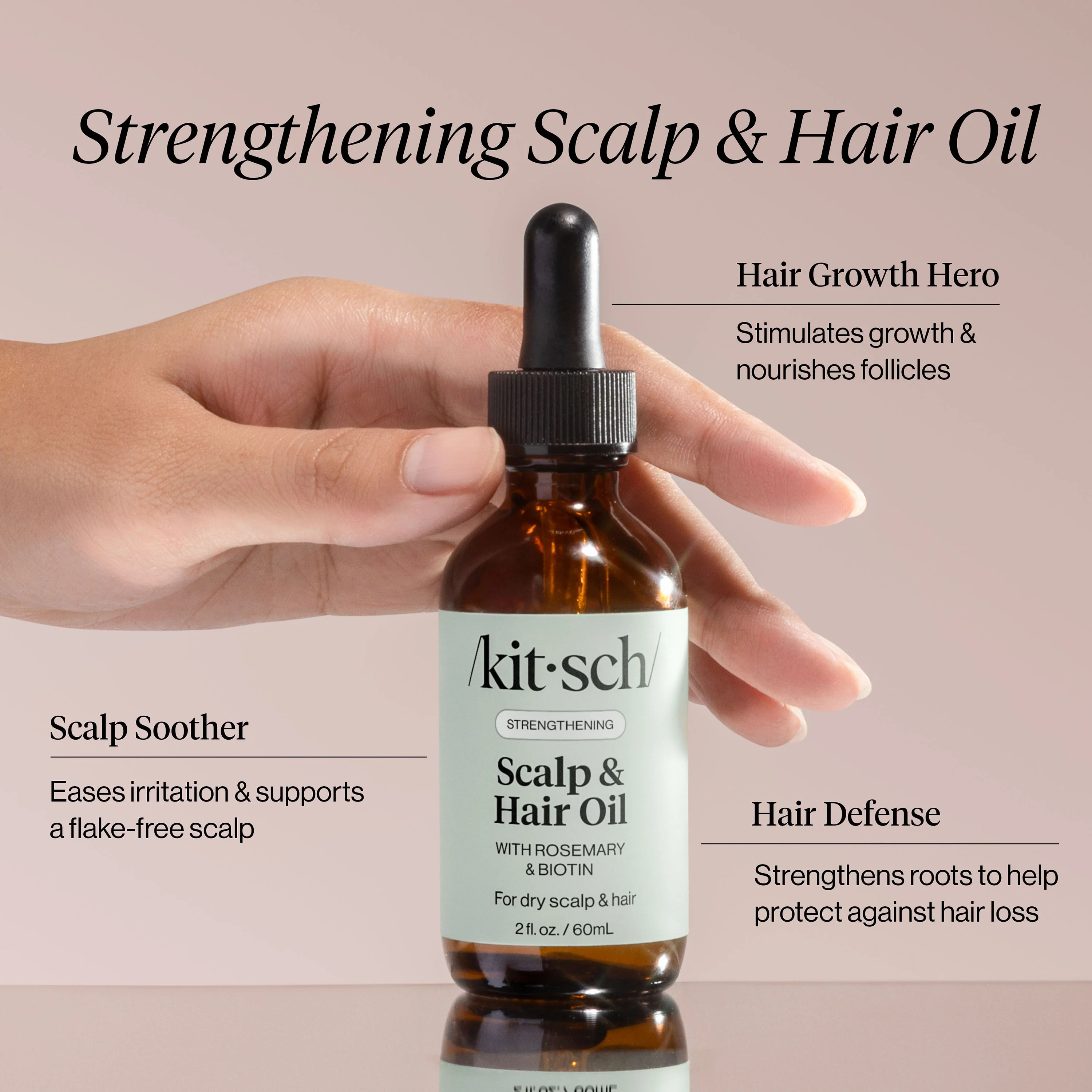 Strengthening Rosemary & Biotin Scalp & Hair Oil - 0.34fl oz./10mL - Image 3