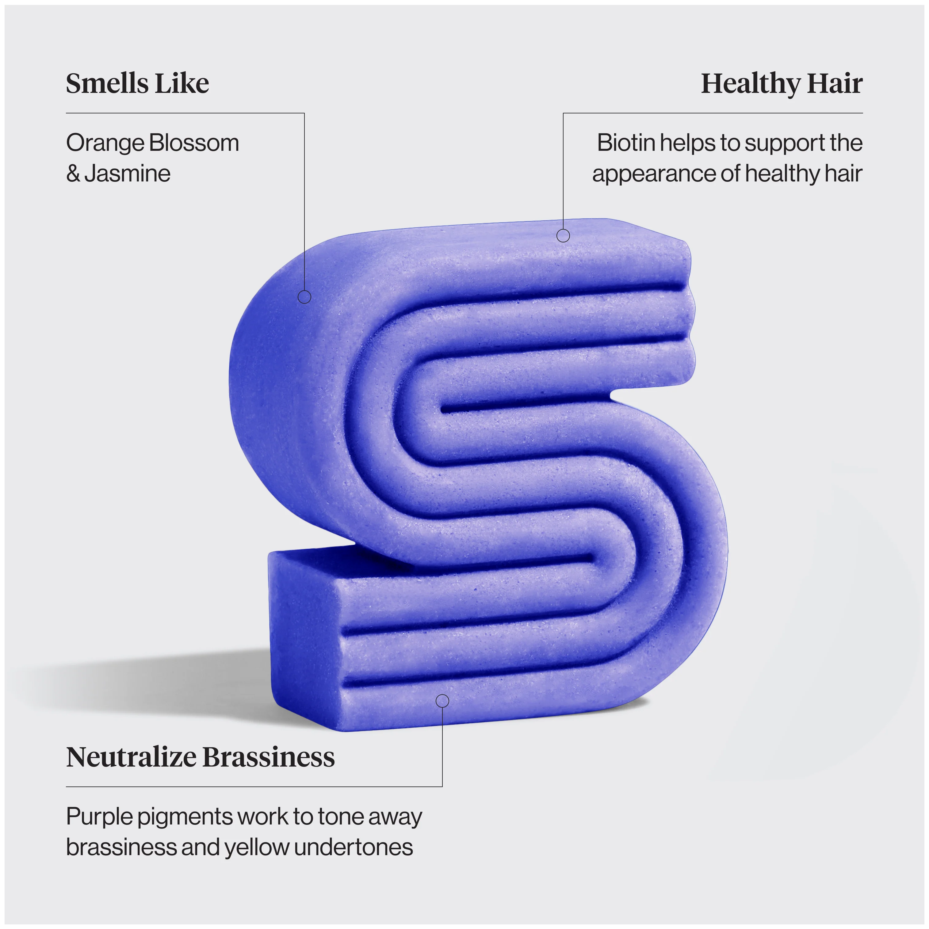 Purple Toning Shampoo & Conditioner Bar Combo for Color-Treated & Grey Hair - Image 3