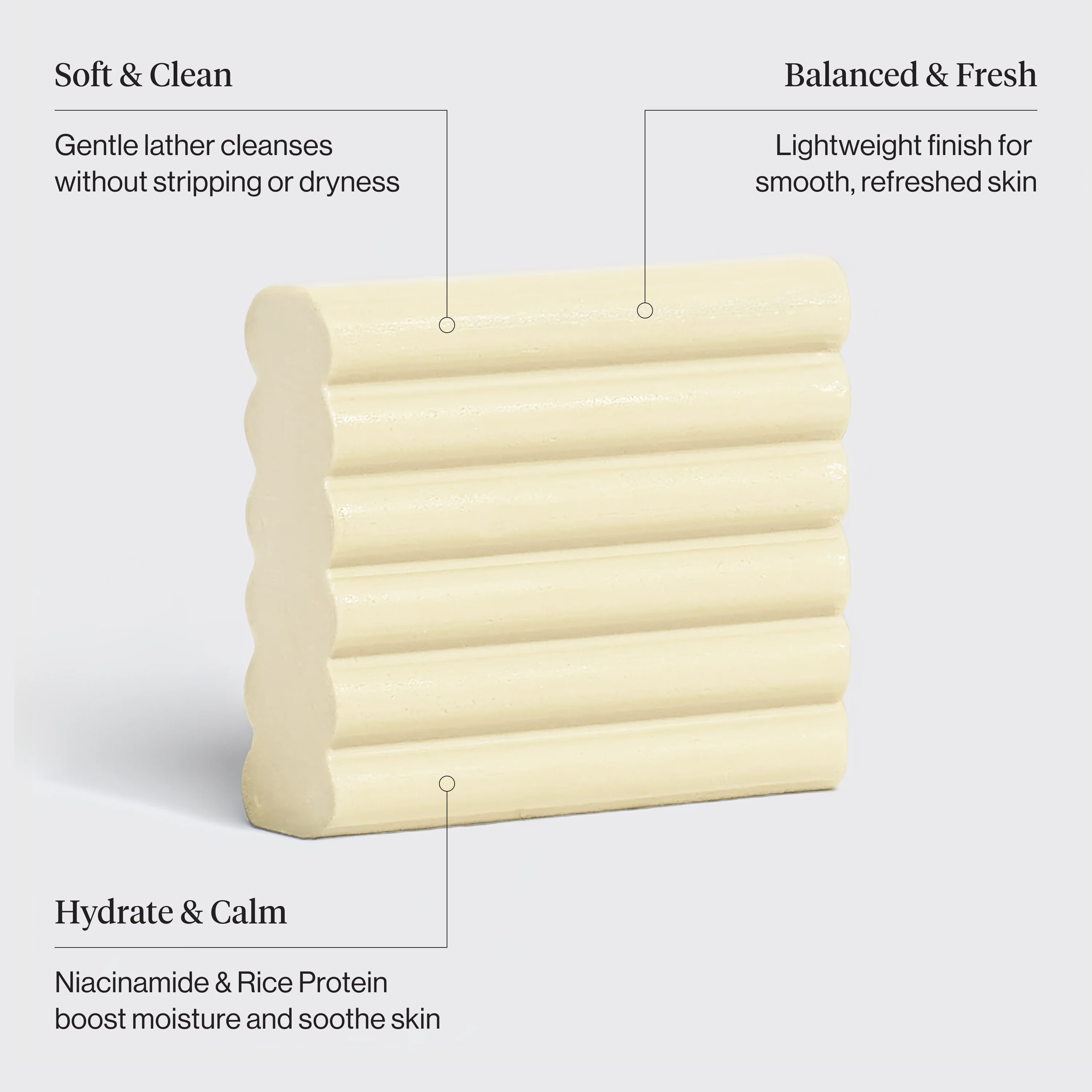 Rice Water Protein Restoring Face & Body Wash Bar - Image 2