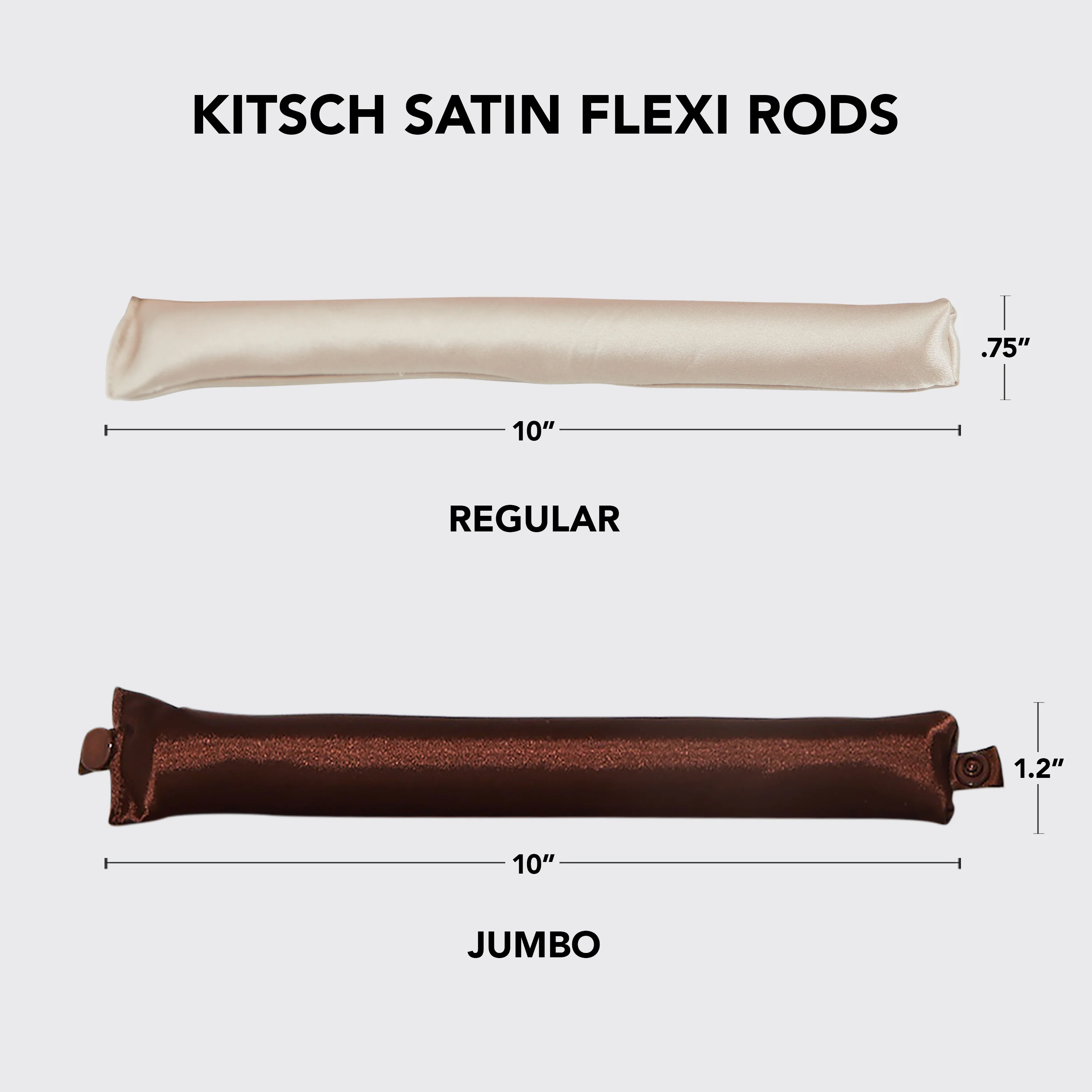 Rosewood Jumbo Satin Flexi Rods 4pc Set - Image 5