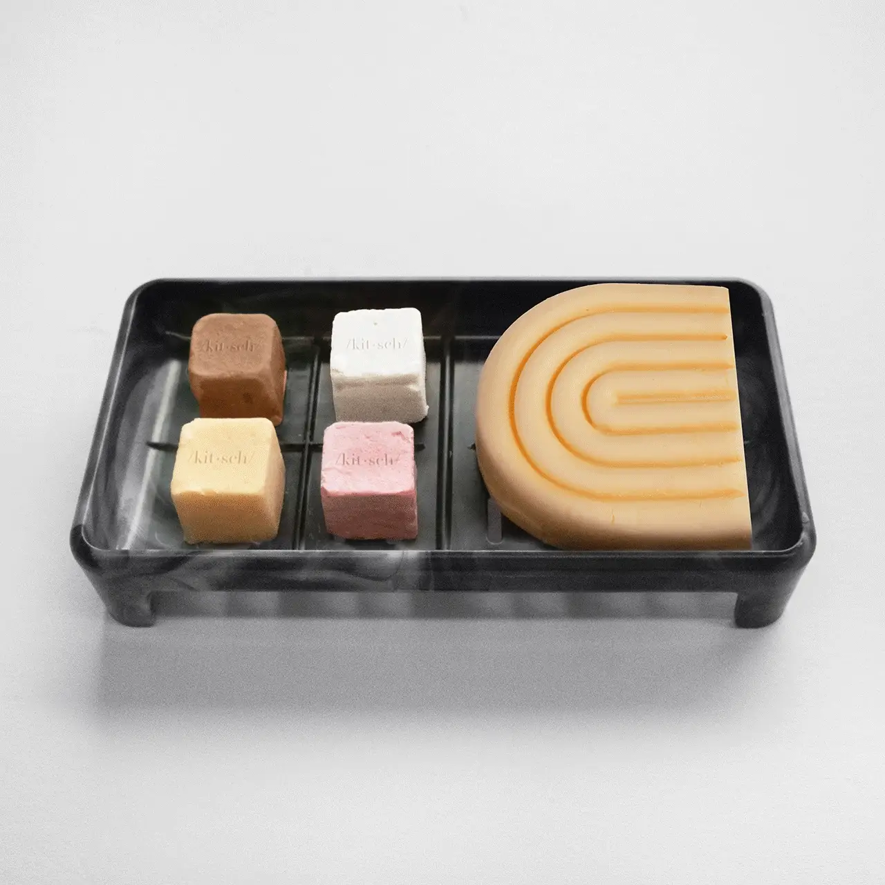Black Self Draining Soap Dish - Image 3