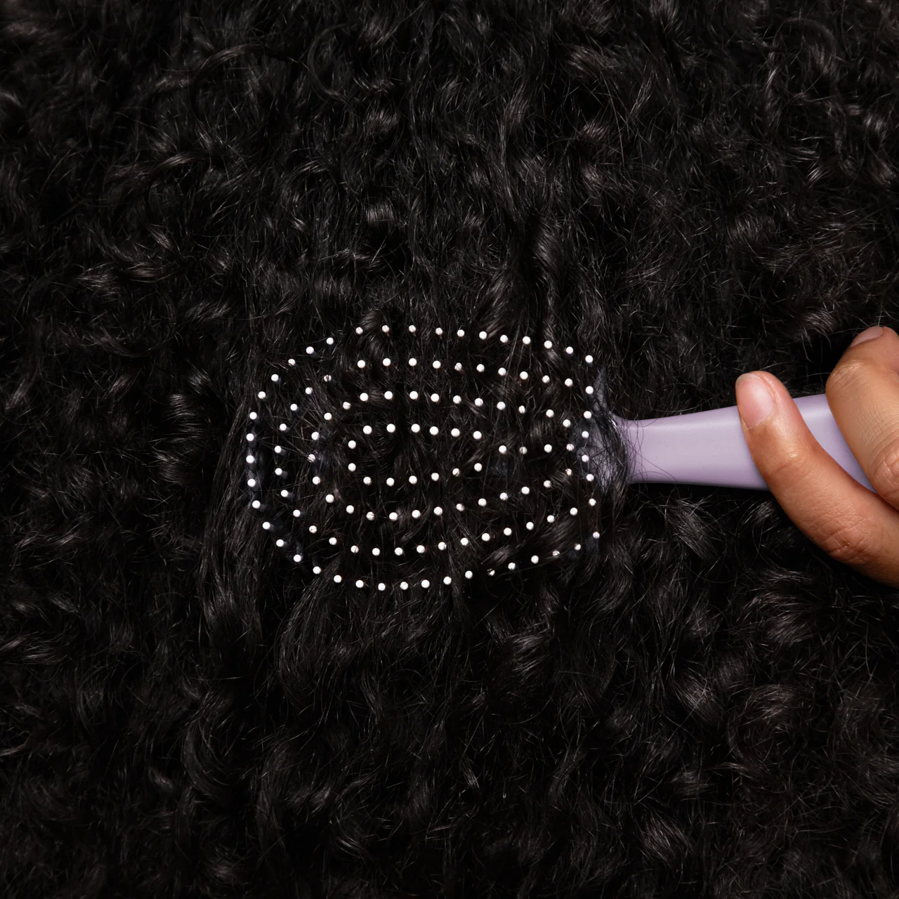 Soft Violet Detangling Flexi Brush - Mini - Image 3