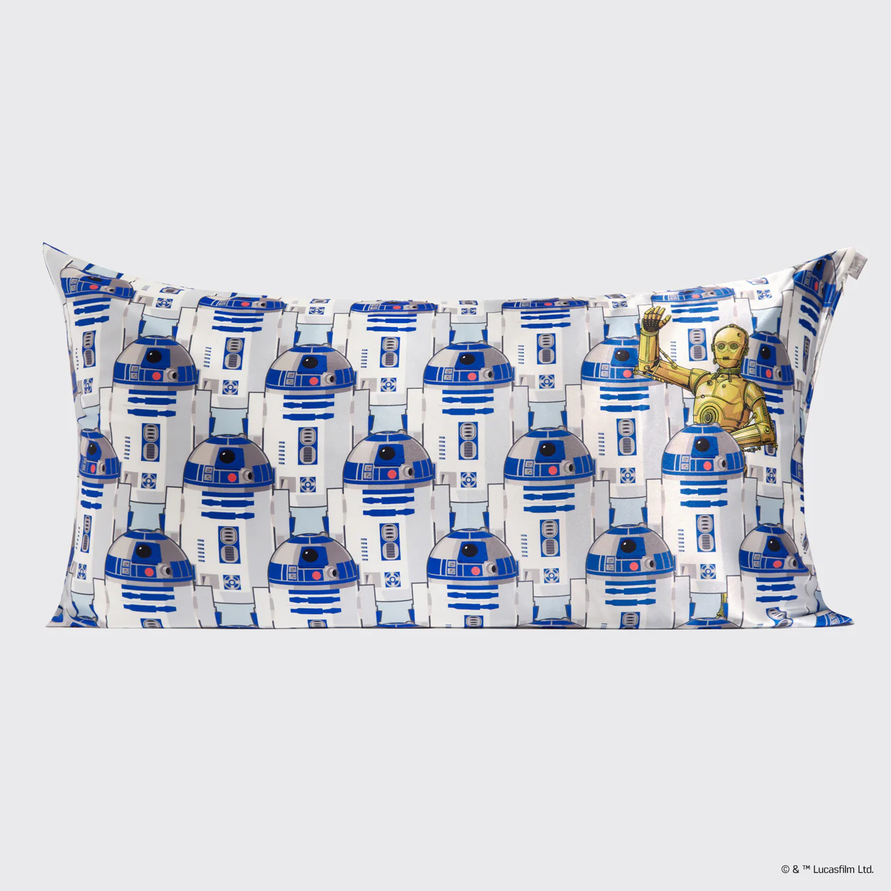 Star Wars™ & Kitsch Satin Pillowcase in R2-D2 & C-3PO - King - Image 2