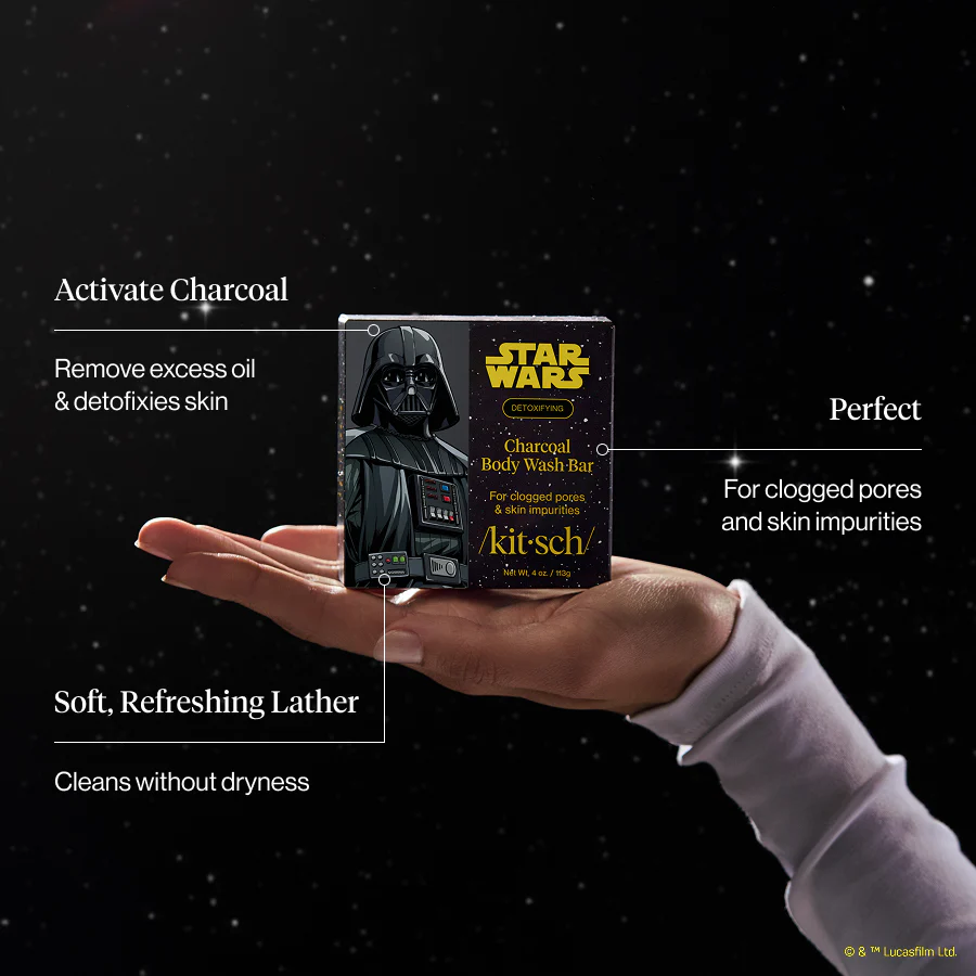 Star Wars™ & Kitsch Charcoal Detoxifying Solid Body Wash - Darth Detox - Image 3